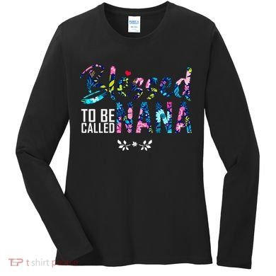 Blessed To Be Called Nana Flower Women's Long Sleeve Shirt