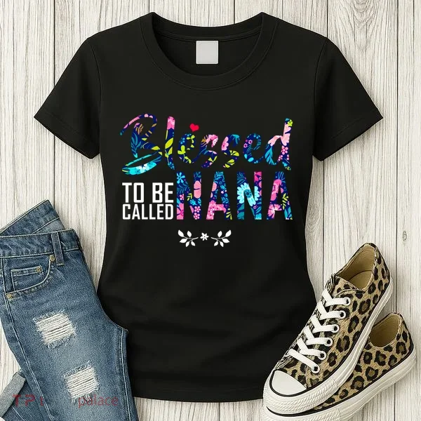 Blessed To Be Called Nana Flower Women's T-Shirt