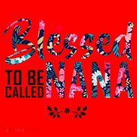 Blessed To Be Called Nana Flower Santa Hat thumb 1