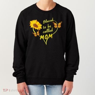 Blessed To Be Mom Butterfly Sun Floral  Women's Sweatshirt