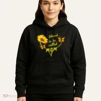Blessed To Be Mom Butterfly Sun Floral  Hoodie thumb 5