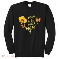 Blessed To Be Mom Butterfly Sun Floral  Sweatshirt thumb 0