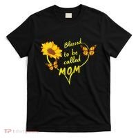 Blessed To Be Mom Butterfly Sun Floral  T-Shirt thumb 0