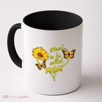 Blessed To Be Mom Butterfly Sun Floral  Coffee Mug thumb 0