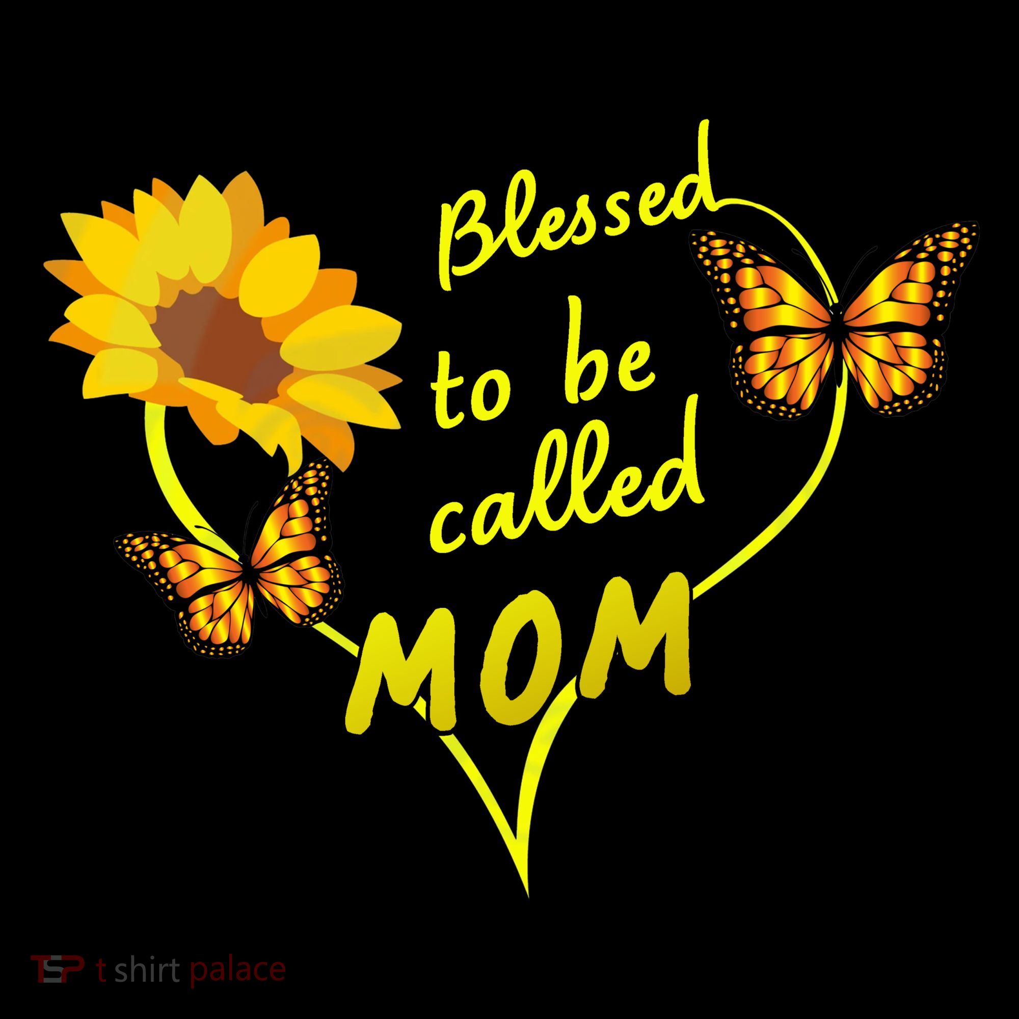 Blessed To Be Mom Butterfly Sun Floral  Coffee Mug