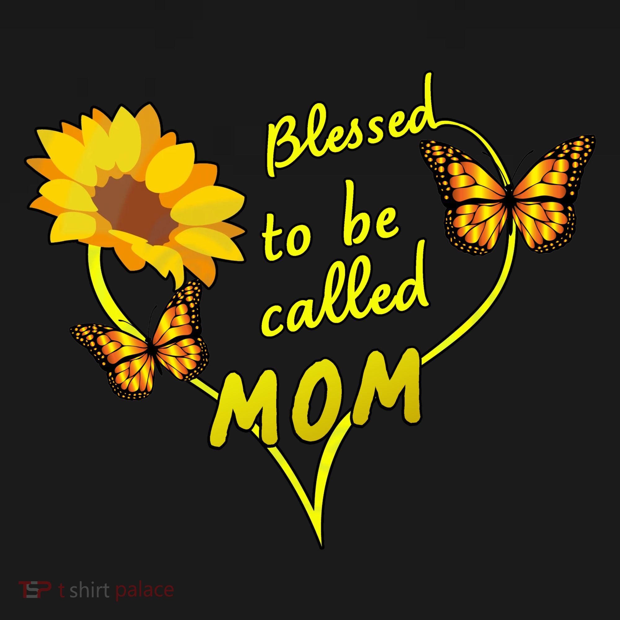 Blessed To Be Mom Butterfly Sun Floral  Women's Hoodie