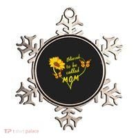 Blessed To Be Mom Butterfly Sun Floral  Ornament thumb 0