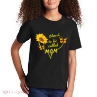 Blessed To Be Mom Butterfly Sun Floral  Kids T-Shirt thumb 2