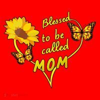 Blessed To Be Mom Butterfly Sun Floral  Santa Hat thumb 1