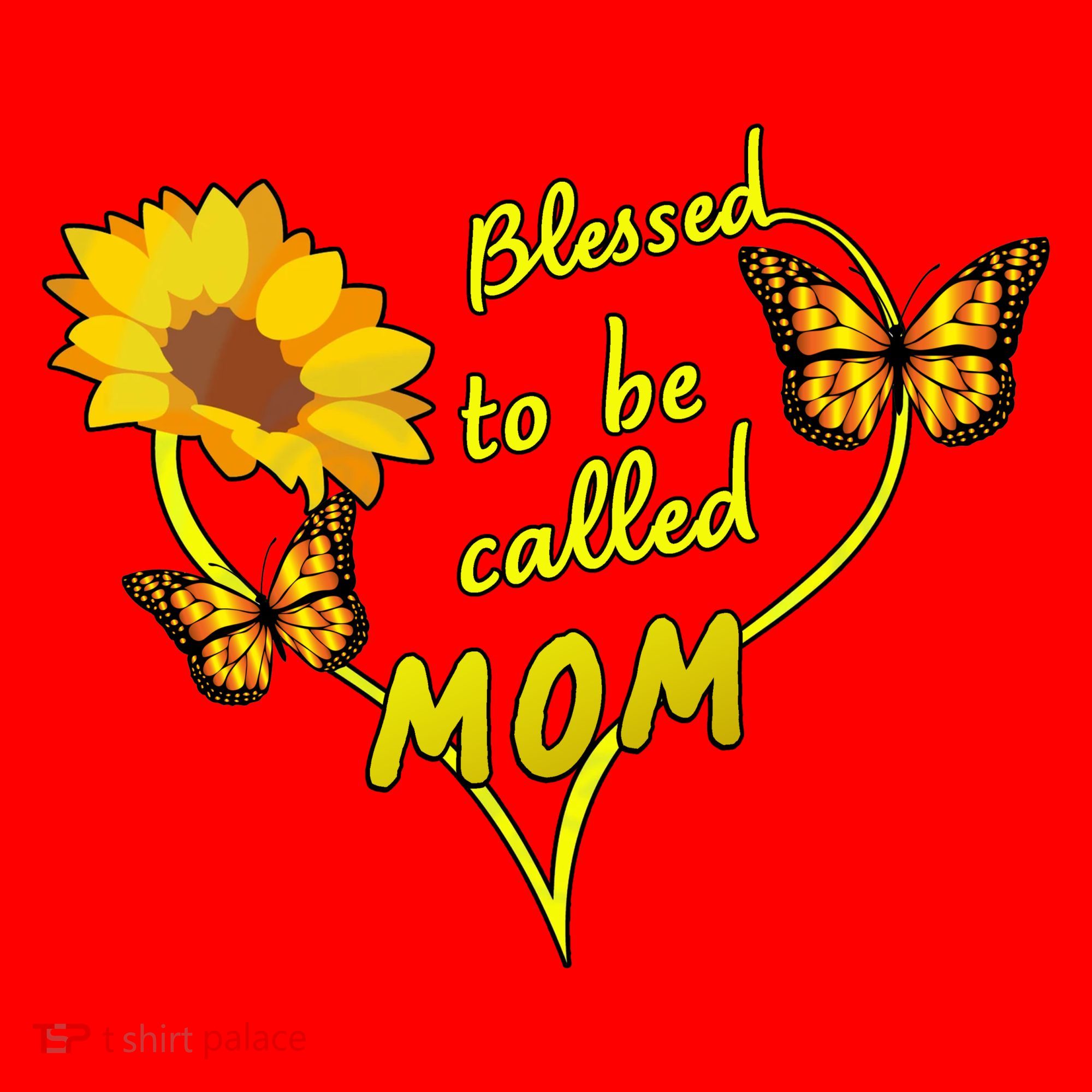 Blessed To Be Mom Butterfly Sun Floral  Santa Hat