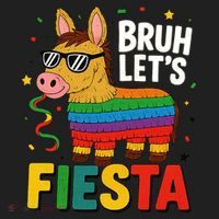 Bruh Lets Fiesta Cinco Mayo Pinata Funny Women's Sweatshirt thumb 2