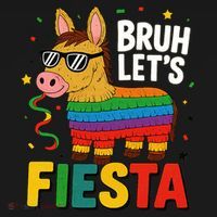 Bruh Lets Fiesta Cinco Mayo Pinata Funny Coaster thumb 2