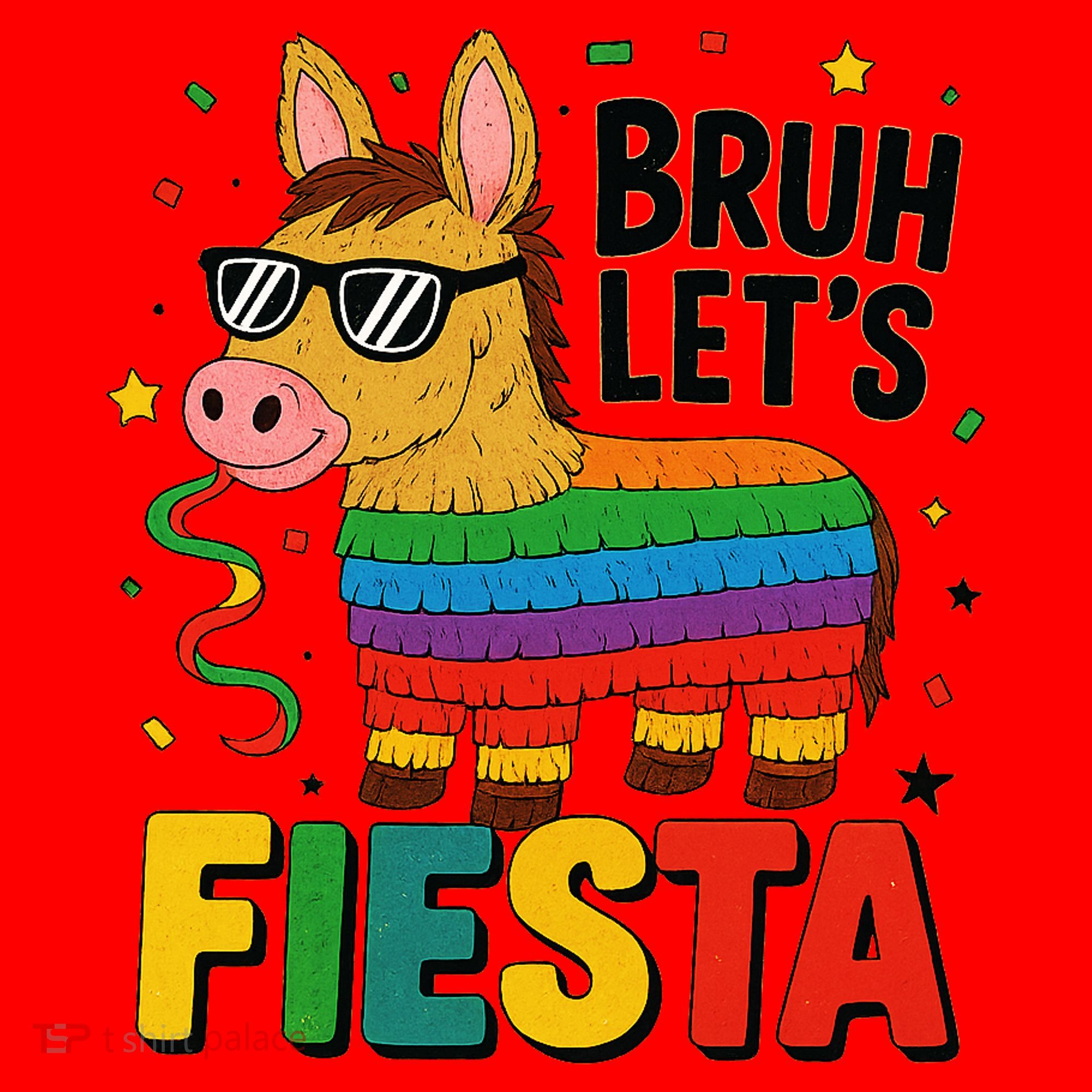 Bruh Lets Fiesta Cinco Mayo Pinata Funny Santa Hat