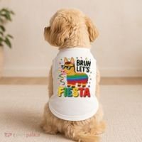 Bruh Lets Fiesta Cinco Mayo Pinata Funny Doggie Tank thumb 2