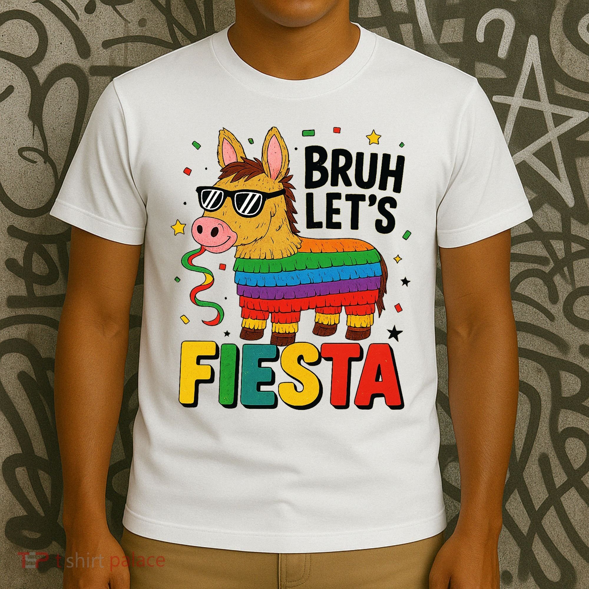 Bruh Lets Fiesta Cinco Mayo Pinata Funny T-Shirt