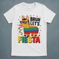 Bruh Lets Fiesta Cinco Mayo Pinata Funny T-Shirt thumb 5