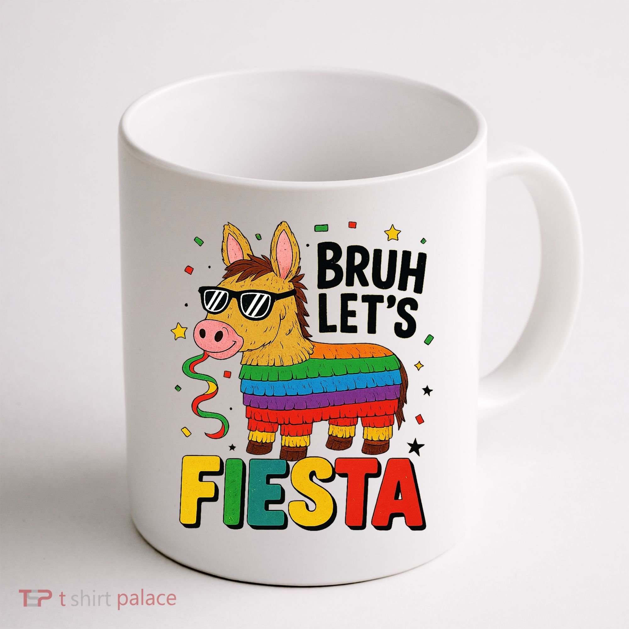 Bruh Lets Fiesta Cinco Mayo Pinata Funny Coffee Mug