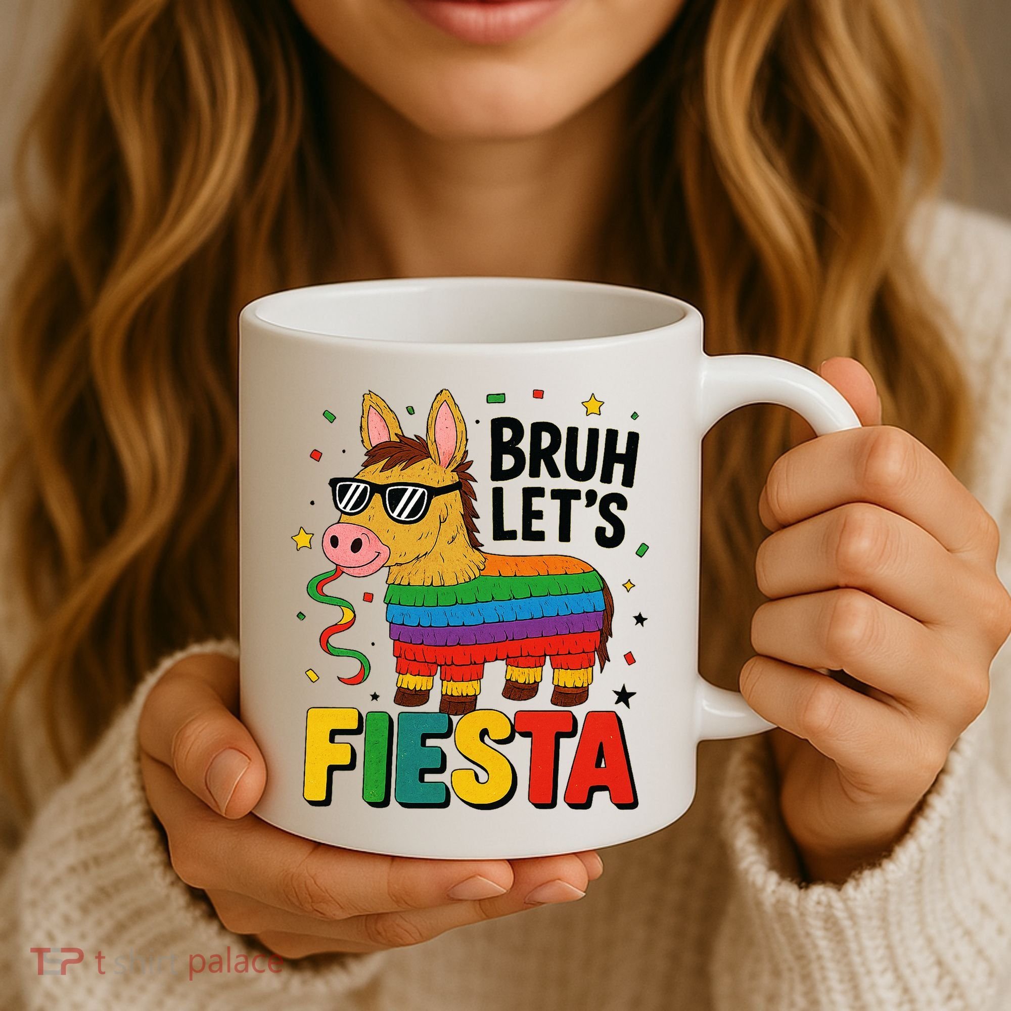 Bruh Lets Fiesta Cinco Mayo Pinata Funny Coffee Mug