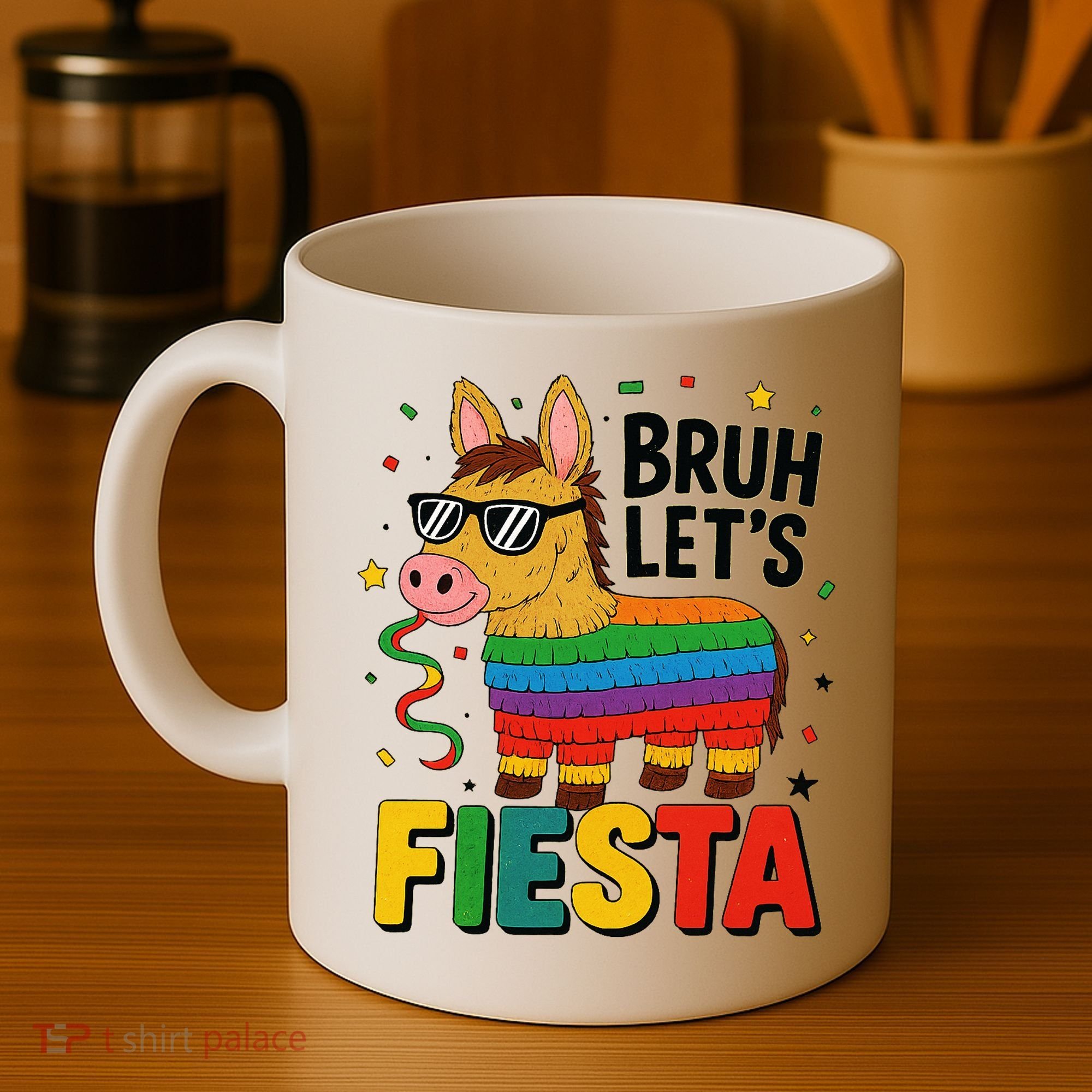 Bruh Lets Fiesta Cinco Mayo Pinata Funny Coffee Mug