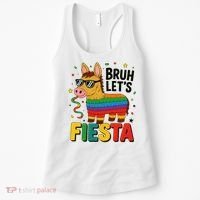 Bruh Lets Fiesta Cinco Mayo Pinata Funny Women's Tank Top thumb 0