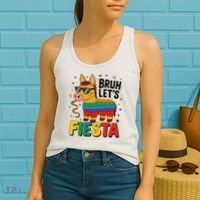 Bruh Lets Fiesta Cinco Mayo Pinata Funny Women's Tank Top thumb 2