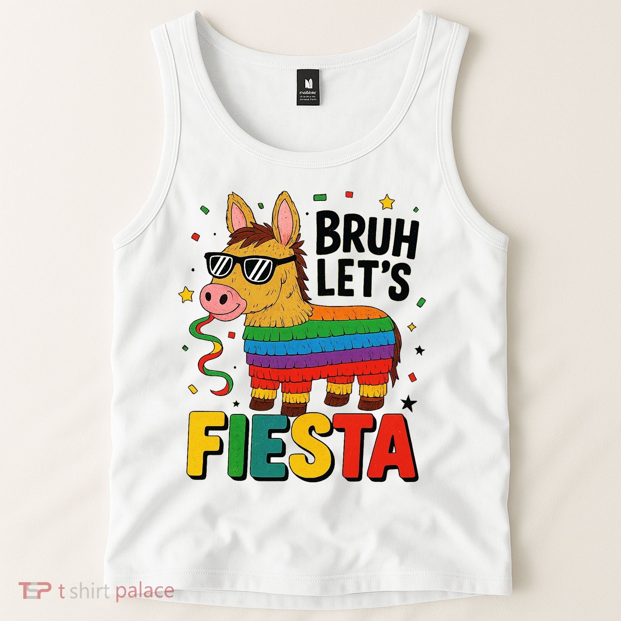 Bruh Lets Fiesta Cinco Mayo Pinata Funny Tank Top