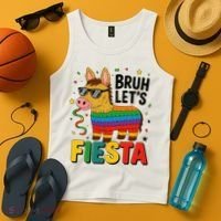 Bruh Lets Fiesta Cinco Mayo Pinata Funny Tank Top thumb 4