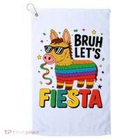 Bruh Lets Fiesta Cinco Mayo Pinata Funny Golf Towel thumb 0
