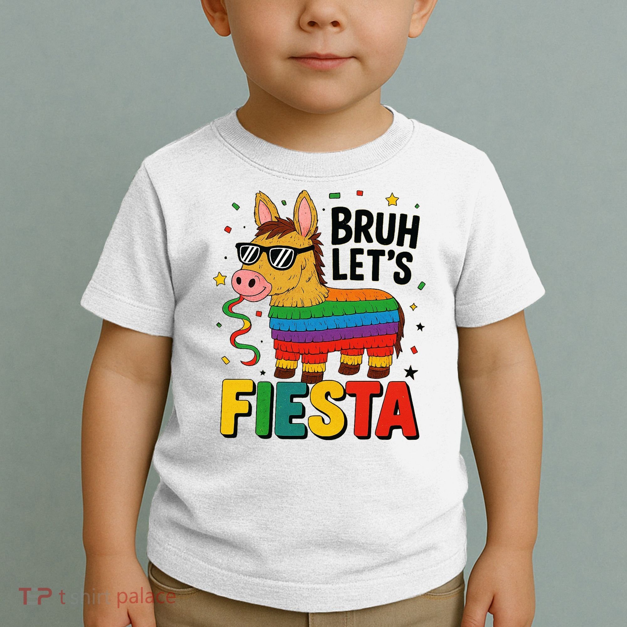 Bruh Lets Fiesta Cinco Mayo Pinata Funny Toddler T-Shirt