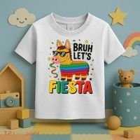 Bruh Lets Fiesta Cinco Mayo Pinata Funny Toddler T-Shirt thumb 3