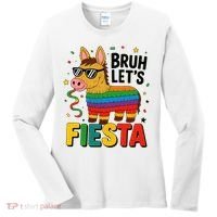 Bruh Lets Fiesta Cinco Mayo Pinata Funny Women's Long Sleeve Shirt thumb 0
