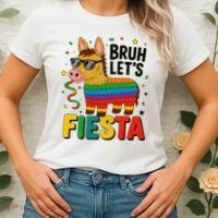 Bruh Lets Fiesta Cinco Mayo Pinata Funny Women's T-Shirt thumb 2