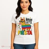 Bruh Lets Fiesta Cinco Mayo Pinata Funny Women's T-Shirt thumb 4