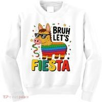 Bruh Lets Fiesta Cinco Mayo Pinata Funny Kids Sweatshirt thumb 0