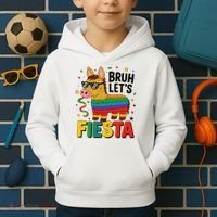 Bruh Lets Fiesta Cinco Mayo Pinata Funny Kids Hoodie thumb 2