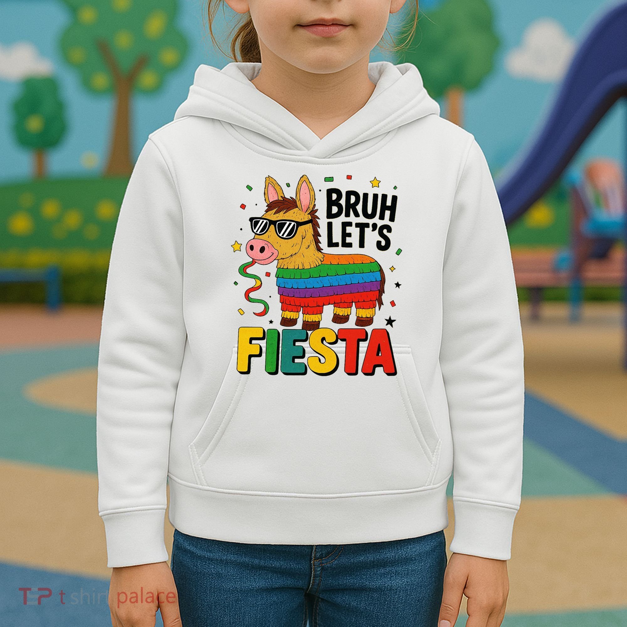 Bruh Lets Fiesta Cinco Mayo Pinata Funny Kids Hoodie