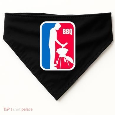 Bbq League Funny Barbecue Cookout Grill USA-Made Doggie Bandana