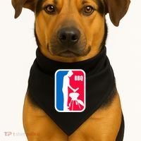Bbq League Funny Barbecue Cookout Grill USA-Made Doggie Bandana thumb 1