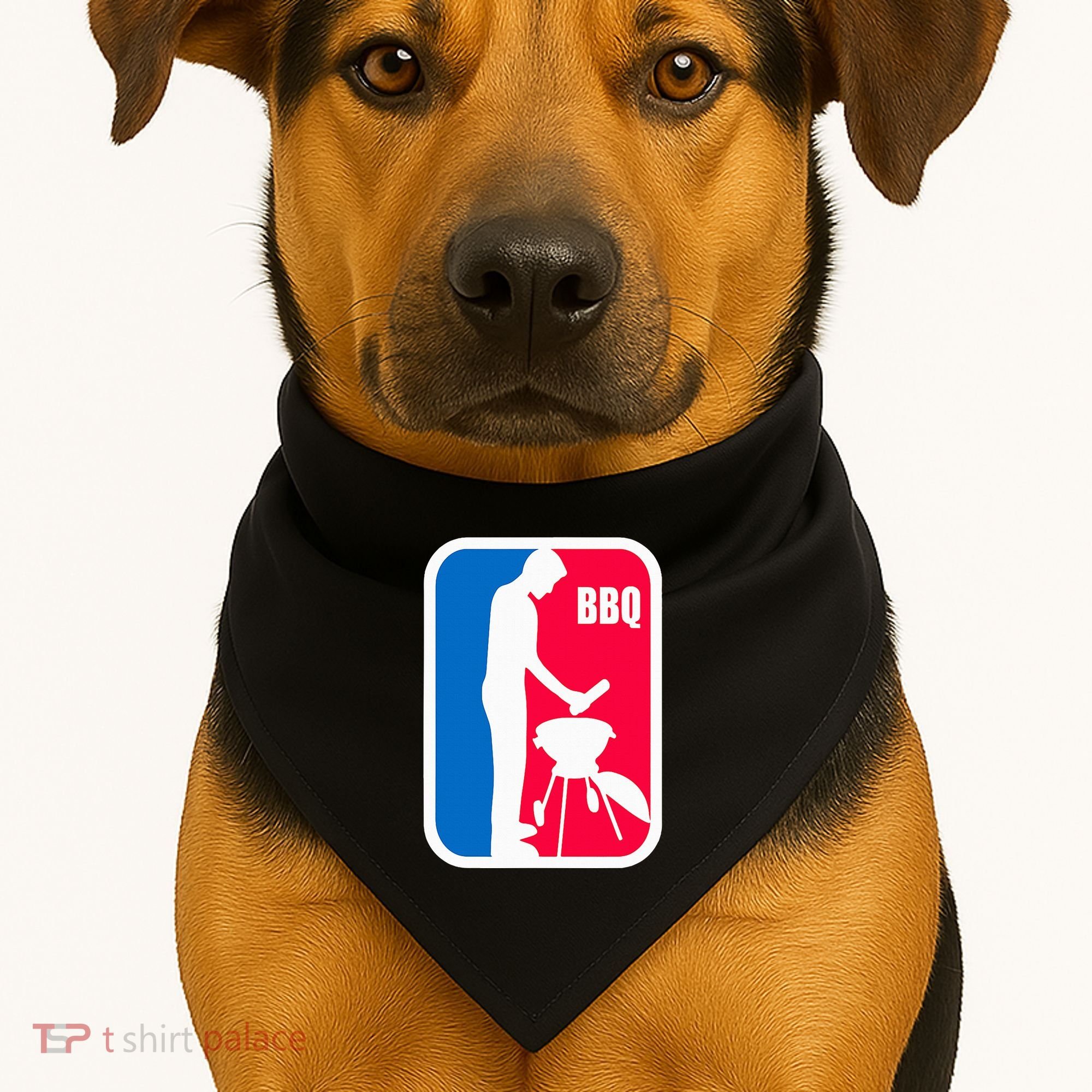Bbq League Funny Barbecue Cookout Grill USA-Made Doggie Bandana