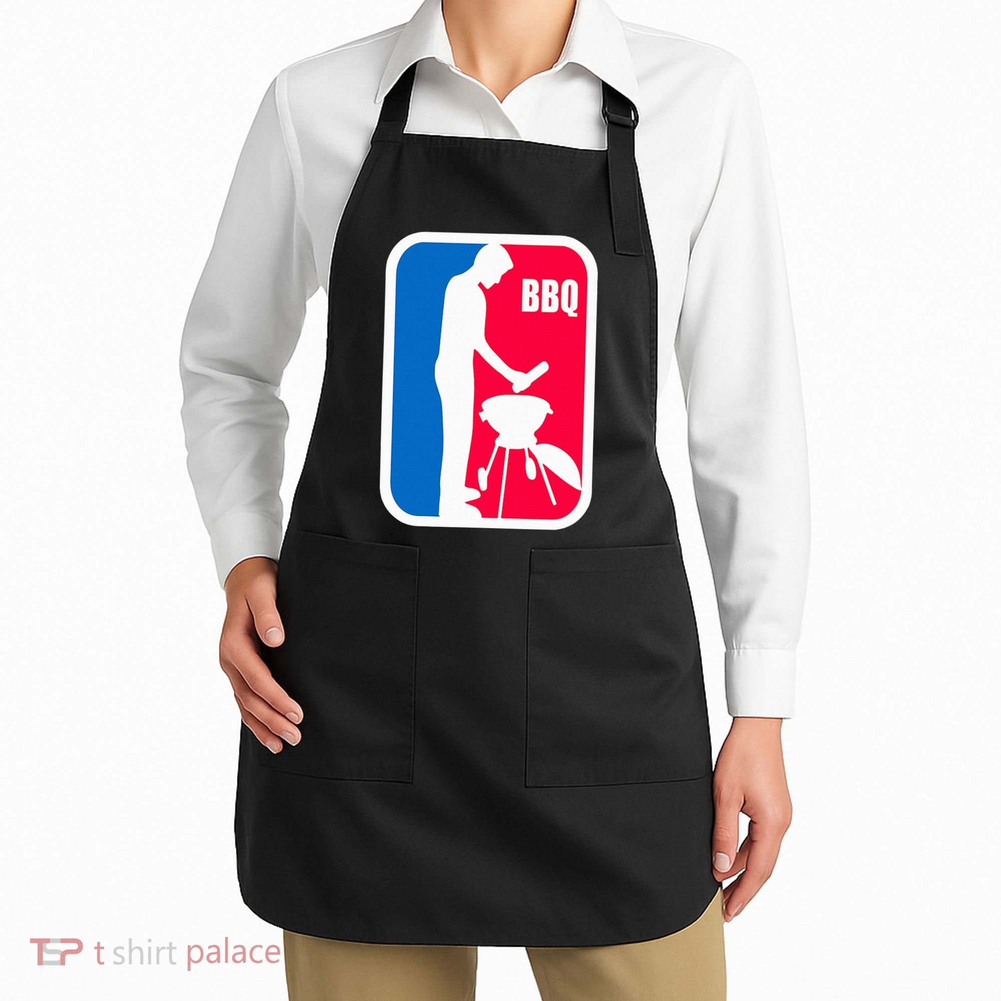 Bbq League Funny Barbecue Cookout Grill Apron