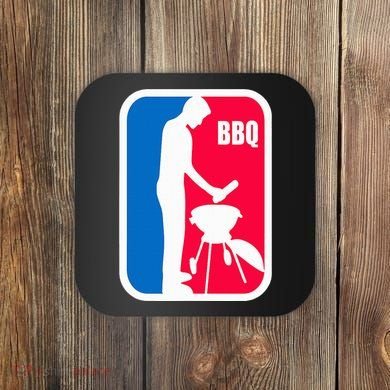 Bbq League Funny Barbecue Cookout Grill Coaster