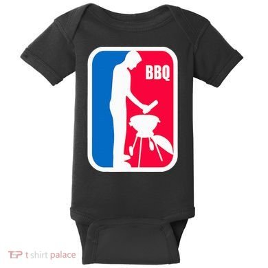 Bbq League Funny Barbecue Cookout Grill Baby Bodysuit