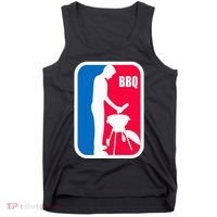 Bbq League Funny Barbecue Cookout Grill Tank Top thumb 0