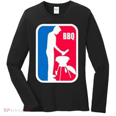 Bbq League Funny Barbecue Cookout Grill Women's Long Sleeve Shirt