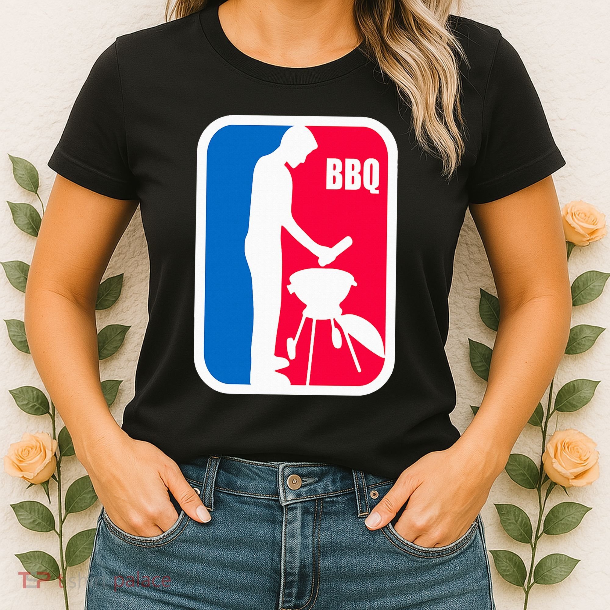 Bbq League Funny Barbecue Cookout Grill Women's T-Shirt
