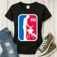 Bbq League Funny Barbecue Cookout Grill Women's T-Shirt thumb 3