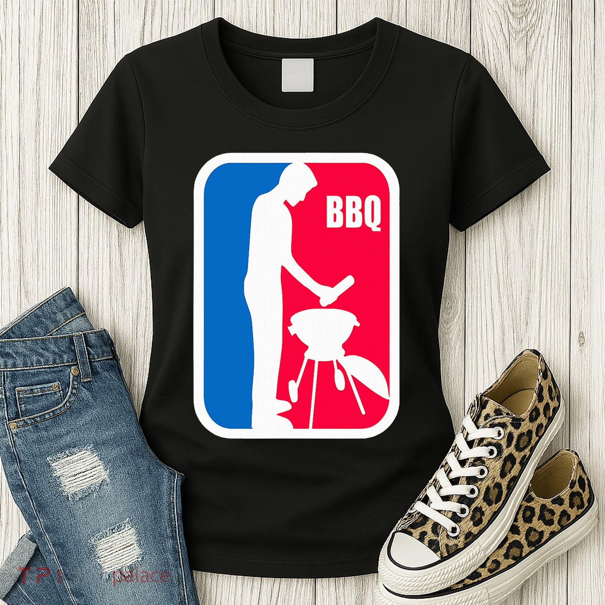 Bbq League Funny Barbecue Cookout Grill Women's T-Shirt
