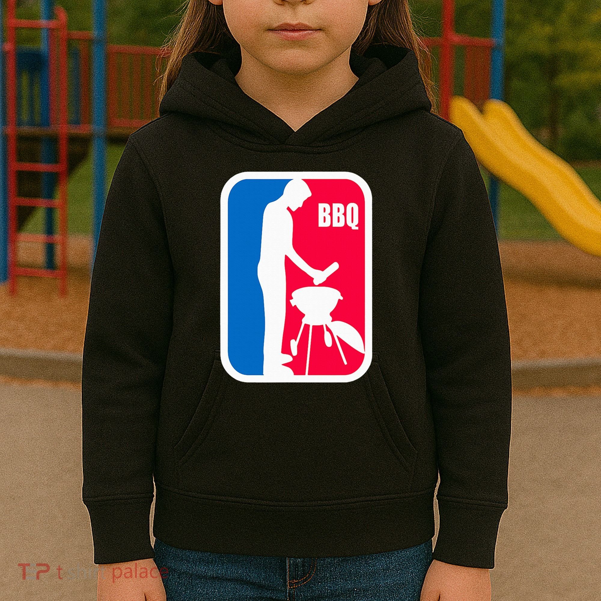Bbq League Funny Barbecue Cookout Grill Kids Hoodie