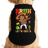 Bruh Lets Fiestas Dabbing Mexican Poncho Cinco De Mayo Gift Doggie Tank thumb 0