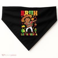 Bruh Lets Fiestas Dabbing Mexican Poncho Cinco De Mayo Gift USA-Made Doggie Bandana thumb 0